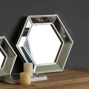 Hexagon Wall Mirror With Contemporary Glass Design, Home Decor Accent Mirror For Living Room, Entryway, Bedroom by Unique Piece Furniture