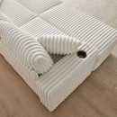 3 Seater Sofa With 2 Ottomans For Living Room by HouseOfZazla