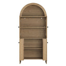 Modern Tech Inspired Dome Cabinet With LED Lighting by HouseOfZazla