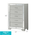 Madison - Chest - Silver Champagne