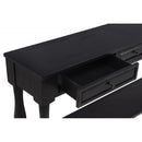 Long Console Table With Drawers And Shelf
