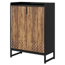 5 Tier Shoe Cabinet With Doors, Compact Entryway Storage Organizer by HouseOfZazla