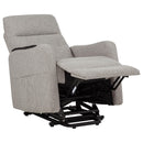 Dayes Upholstered Power Lift Recliner Chair Taupe