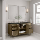 James Martin Chicago 60" Double Bathroom Vanity, Walnut Whisper