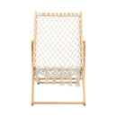 Bamboo Weaving Chair Set With Handwoven Rope For Patio And Living Spaces - Natural by HouseOfZazla