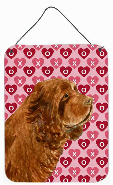 Sussex Spaniel Hearts Love and Valentine's Day Wall or Door Hanging Prints