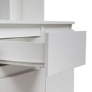 74" Kitchen Pantry Cabinet with Charging Station,Freestanding Buffet Cupboards Sideboard with Drawer,Modern Pantry Cabinet with Microwave Stand for Kitchen,Living Room,Dining Room