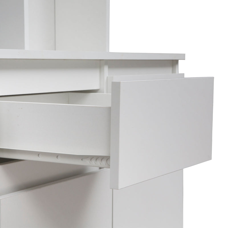 74" Kitchen Pantry Cabinet with Charging Station,Freestanding Buffet Cupboards Sideboard with Drawer,Modern Pantry Cabinet with Microwave Stand for Kitchen,Living Room,Dining Room