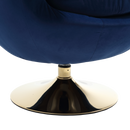 360 Degree Swivel Cuddle Barrel Accent Chairs, Round Armchairs with Wide Upholstered, Fluffy Fabric Chair for Living Room, Bedroom, Office, Waiting Rooms