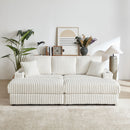 3 Seater Sofa With 2 Ottomans For Living Room by HouseOfZazla