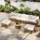 All-Weather 7-Piece Rattan Outdoor Sectional Sofa Set by HouseOfZazla