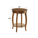 Alysa - Walnut Accent Table - Walnut by HouseOfZazla