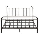 Livingston Metal Eastern King Open Frame Bed Dark Bronze