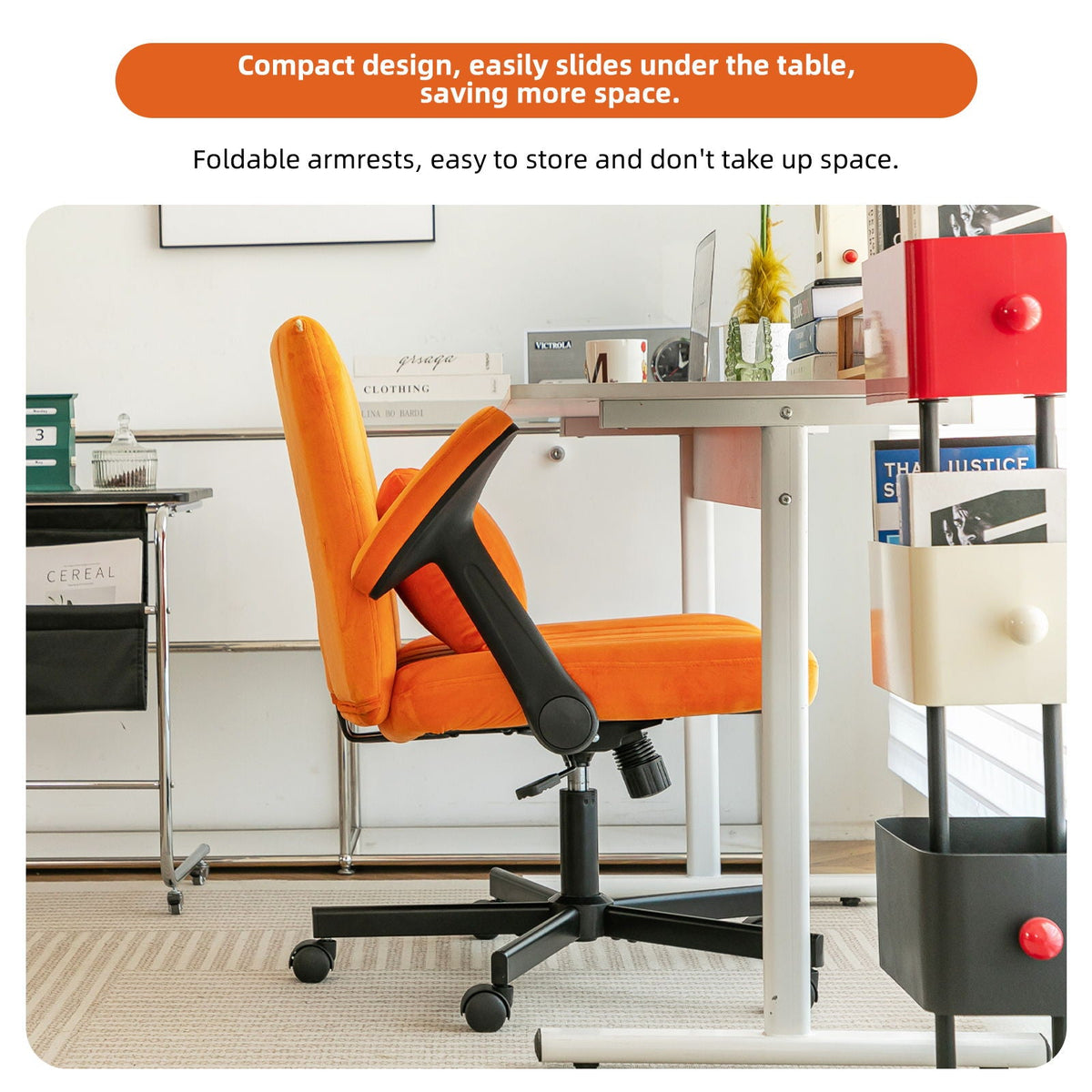 Criss Cross Armrest Office Chair With Wheels, photo 37 of 40