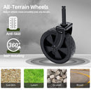 All-in-One Convertible Folding 4-Wheel Trolley with Bench Seat