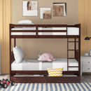 Bunk Bed With Ladders And 2 Storage Drawers by Unique Piece Furniture