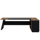 L-Shaped Executive Desk With File Cabinet & Drawers by HouseOfZazla