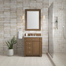 James Martin Bristol 30" Single Bathroom Vanity, Saddle Brown