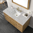 James Martin Laurent 48" Dual Mount Single Bathroom Vanity, Light Natural Oak