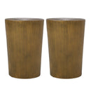 Langseth - Iron Sunburst Side Table Modern Design