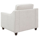 Mahaffey - Upholstered Sloped Track Arm Chair - Beige