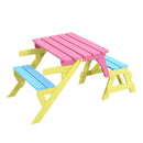 Kids Multi-Functional Arm Chair, Table With 2 Benches All-In-One Set by Unique Piece Furniture