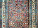 3' 8" X 11' Antique Handmade Turkish Wool Rug Veg Dye Runner Nice Rusted Red