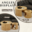 Round Nesting Coffee Table Set of 2 by HouseOfZazla