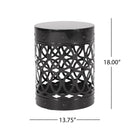 Outdoor Metal Large End Table, Modern Design by HouseOfZazla