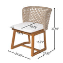 69" Outdoor Solid Wood Dining Set for 6 by HouseOfZazla
