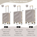 3 Piece Lightweight ABS Luggage Set
