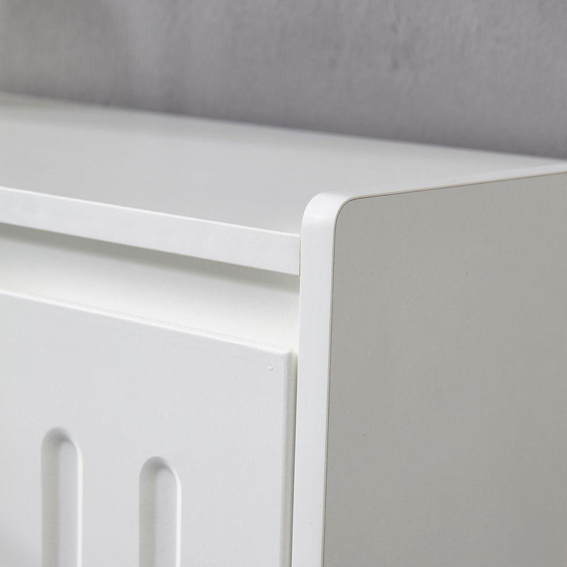 31'Multi-Functional Shoe Cabinet with Wall Cabinet, Narrow Shoe Rack Storage Organizer with 2 Flip Drawers Versatile Side Cabinet for Hallway, Bedroom, Apartment, White