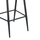 Outdoor Bar Height Metal Frame Counter Stools with Scallop-Shaped Backrest & Water-Resistant Cushions by HouseOfZazla