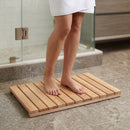 Cedar Wood Shower Mat - Non-Slip Slatted Bath Mat