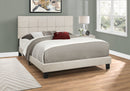Queen Size Upholstered Bed, Transitional - Beige by HouseOfZazla