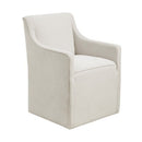 Traditional Skirted Dining Arm Chair