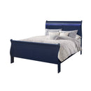 Charlston - Modern Sleigh Design Bed With LED by Unique Piece Furniture