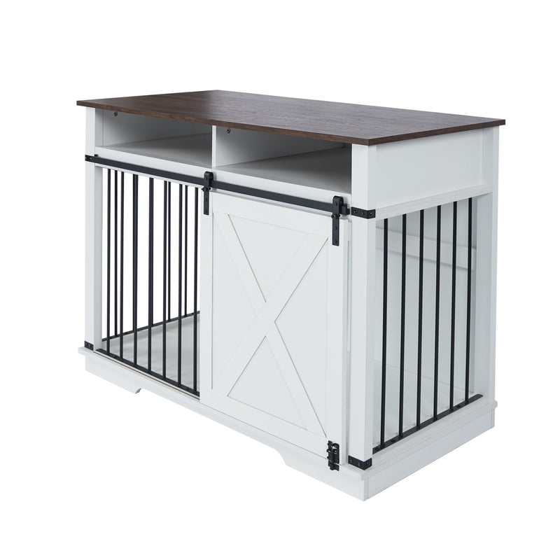 WF005-WH,The dog cage has a large space