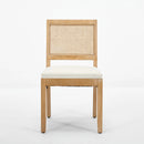 Farmhouse Rattan Dining Chairs Set of 2 by HouseOfZazla