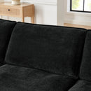 L-Shaped Sectional Sofa With Ottoman, Convertible 4 Seater Couch by Unique Piece Furniture