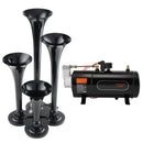 Train Horns Kit, 4 Trumpet Air Horn Kit, 150dB for Pickup Trucks by HouseOfZazla