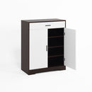 Freestanding Wooden Shoe Cabinet, 4 Tier Organizer With Drawer by HouseOfZazla
