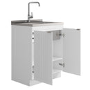 Murphy - Laundry Cabinet & Faucet And Stainless Steel Sink by Unique Piece Furniture