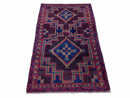 2'11" X 4'6" Vintage Handmade Tribal Wool Rug Balouchi Rug Afghan Rug Geometric