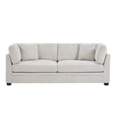 83.5" Modern Flared Arms Sofa (Beige) by HouseOfZazla