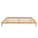 Solid Dry Bamboo Platform Bed Frame, With Slat Support by HouseOfZazla