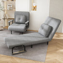 3 In 1 Convertible Folding Sofa Bed With Adjustable Backrest And Pillow