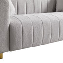 81.89"Teddy Large Modern Sofa with Gold Metal Legs,3 Seater Upholstered Sofa Love Seats Furniture for Bedroom, Apartment