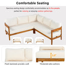 U_Style Acacia Solid Wood Patio Furniture Set