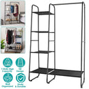 Garment Hanging Rack with Shelves and Wardrobe Display by LJGDeals